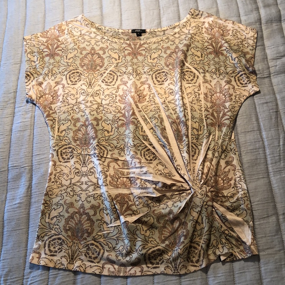 Storm knit print knit top size Large